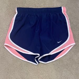 Nike Shorts: navy blue and pink